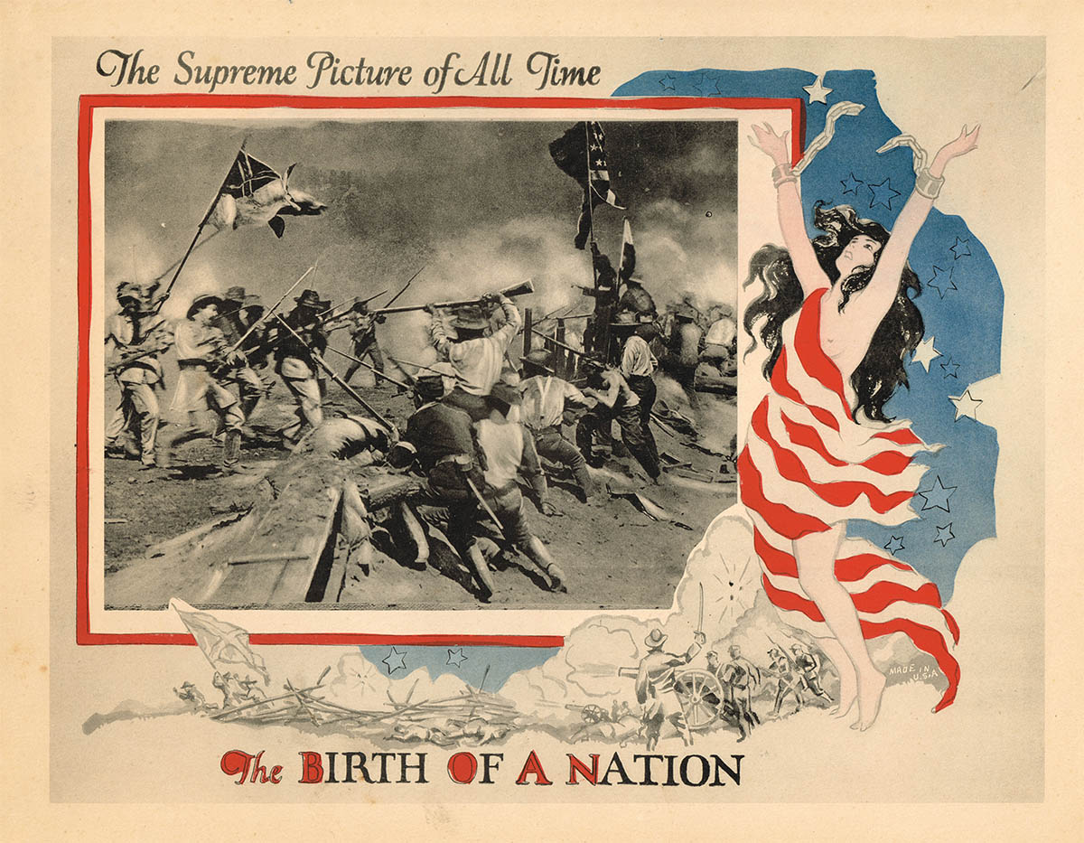 The birth of a nation vintage movie poster print 